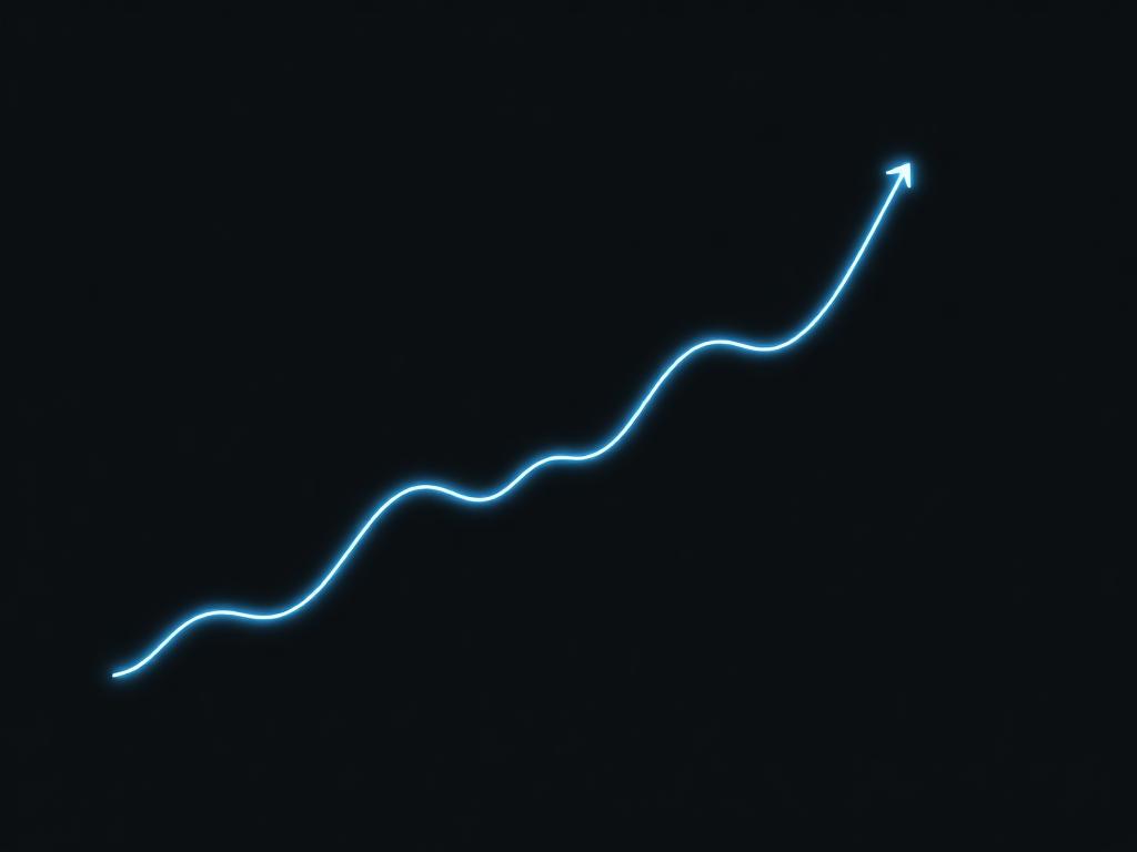 Equity curve visualization showing backtested returns over 36 months
